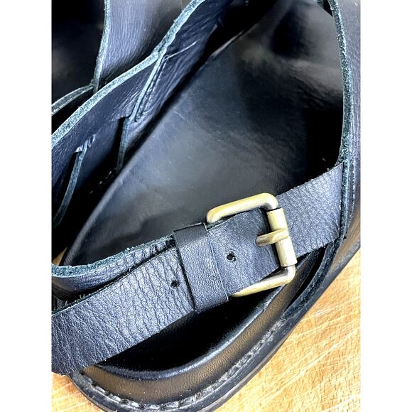 Liberte Capri Sandal Black Leather Buckle Casual Women's Size 8.5 - Picture 8 of 10